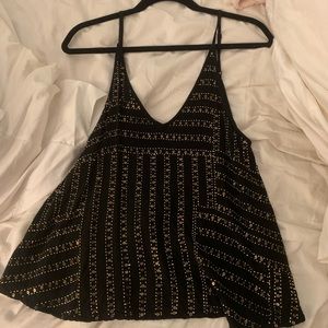 FREE PEOPLE sparkly tank size medium